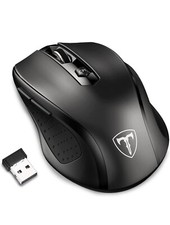 Wireless Mouse for Laptop, 2.4G Mouse Ergonomic Computer Mouse with USB Receiver