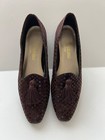 MAGDESIANS  SHOES - BROWN CHECKERS TASSELS- 3/4" HEEL PUMPS - SIZE:  8 1/2 N — photo 9