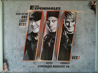 Cinema Poster: EXPENDABLES III, THE 2014 (Quad) Dolph Lundgren Wesley Snipes