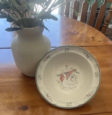 Vintage Farmhouse Serving Bowl. Marmalade  By International  1980's Stoneware.