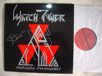 Watch Tower   Energetic Disassembly LP Zombo Rec. US 1985 Signed Jason McMaster