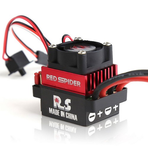 ESC spazzolato 2 vie 320A per TRX-4 SCX10 RC auto arrampicata su barca cingolato - Foto 5 di 12