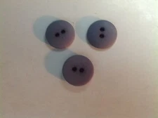NEW 25PC BAG 5/8 INCH COUNTRY BLUE DULL/MATTE FINISH BUTTONS