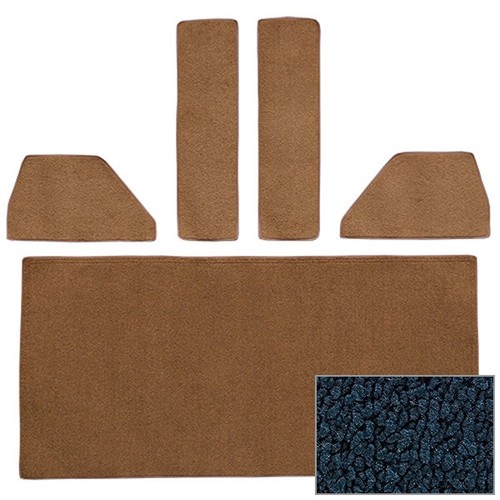 1948-52 Ford F1, F2, F3, F4 Die-cut Rear Accessory Set Loop Carpet! - Picture 9 of 41