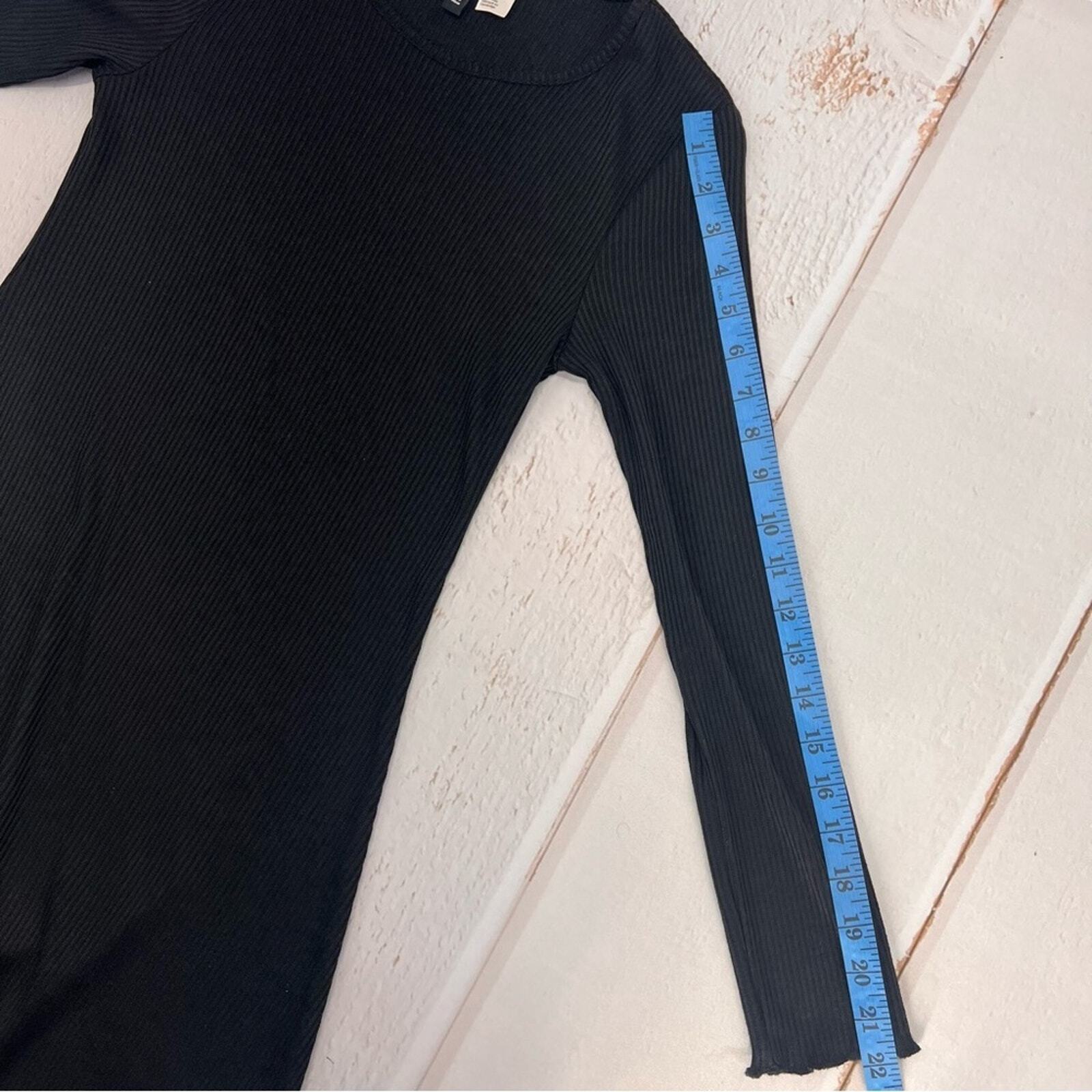 H&M Ribbed Cotton Dress Size 10 thumbnail 9