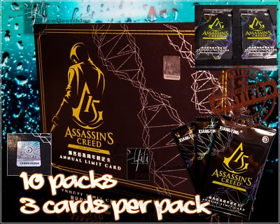 Assassins Creed Official 15th Anniversary Ubisoft Premium Booster Box CCG - US!