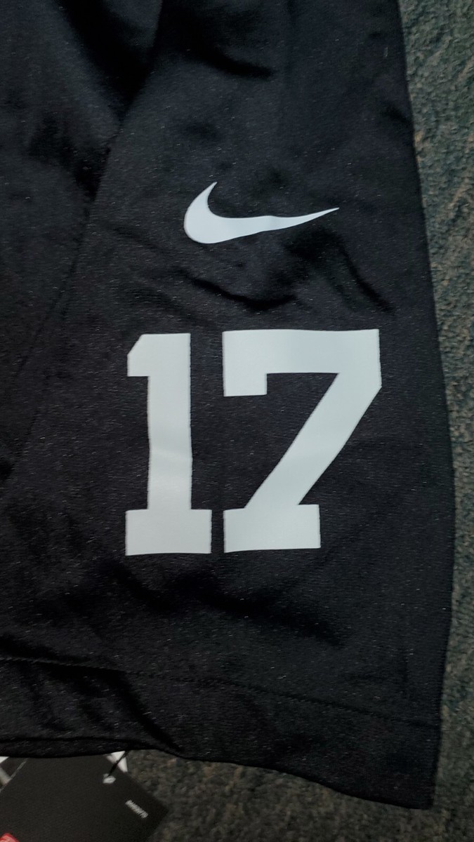 LAS VEGAS RAIDERS DAVANTE ADAMS #17 MENS OFFICIAL NIKE BLACK GAME