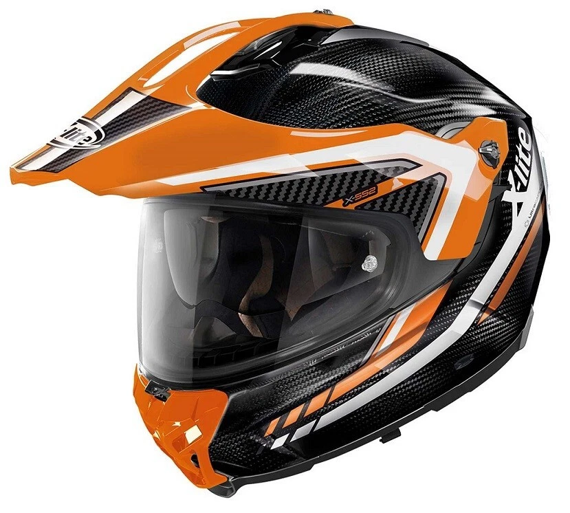Integral Helm XLITE X-552 Latitude Kohlenstoff 16 Black White Orange KTM Größe M - Bild 1 von 1