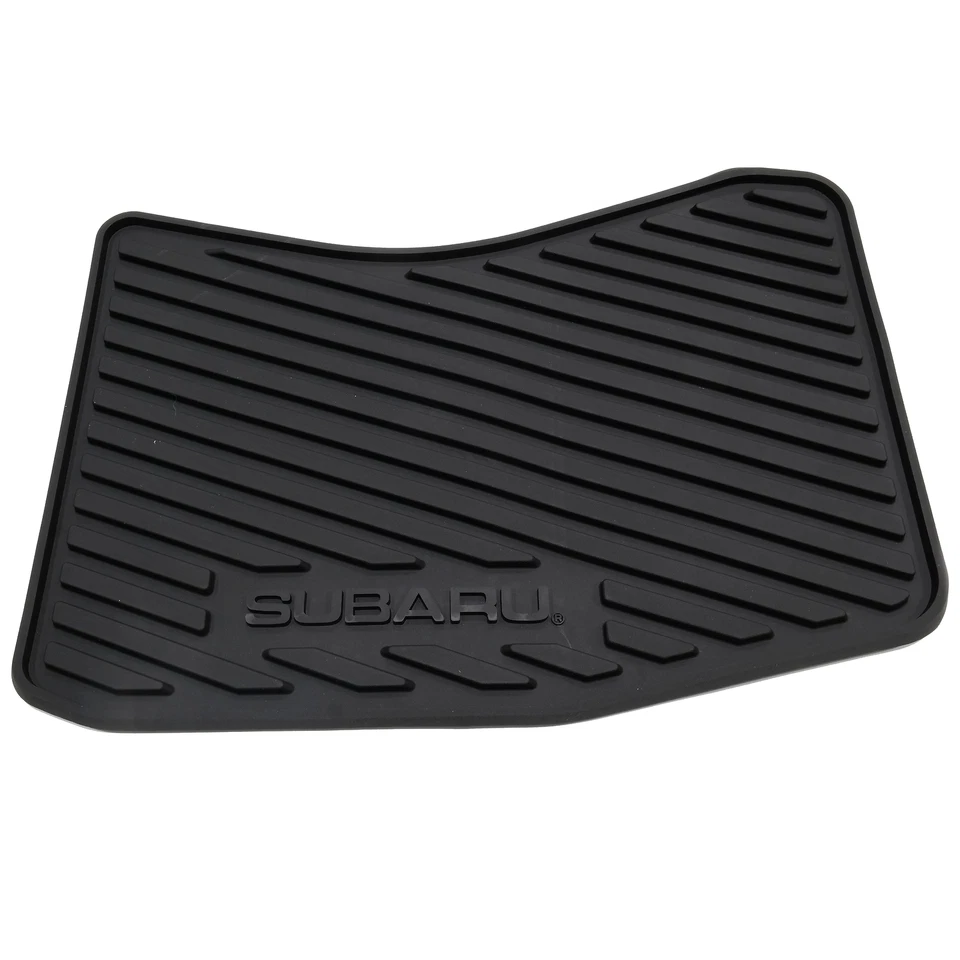 Alfombrillas de goma negras para todo clima Subaru Outback 2005-2009 OEM J501SAG000 Foto 3 de 4