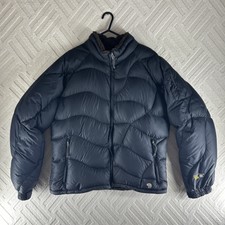 Mountain Hardwear Puffer Jacket Womens Large Black Fleece Lined Full Zip Winter