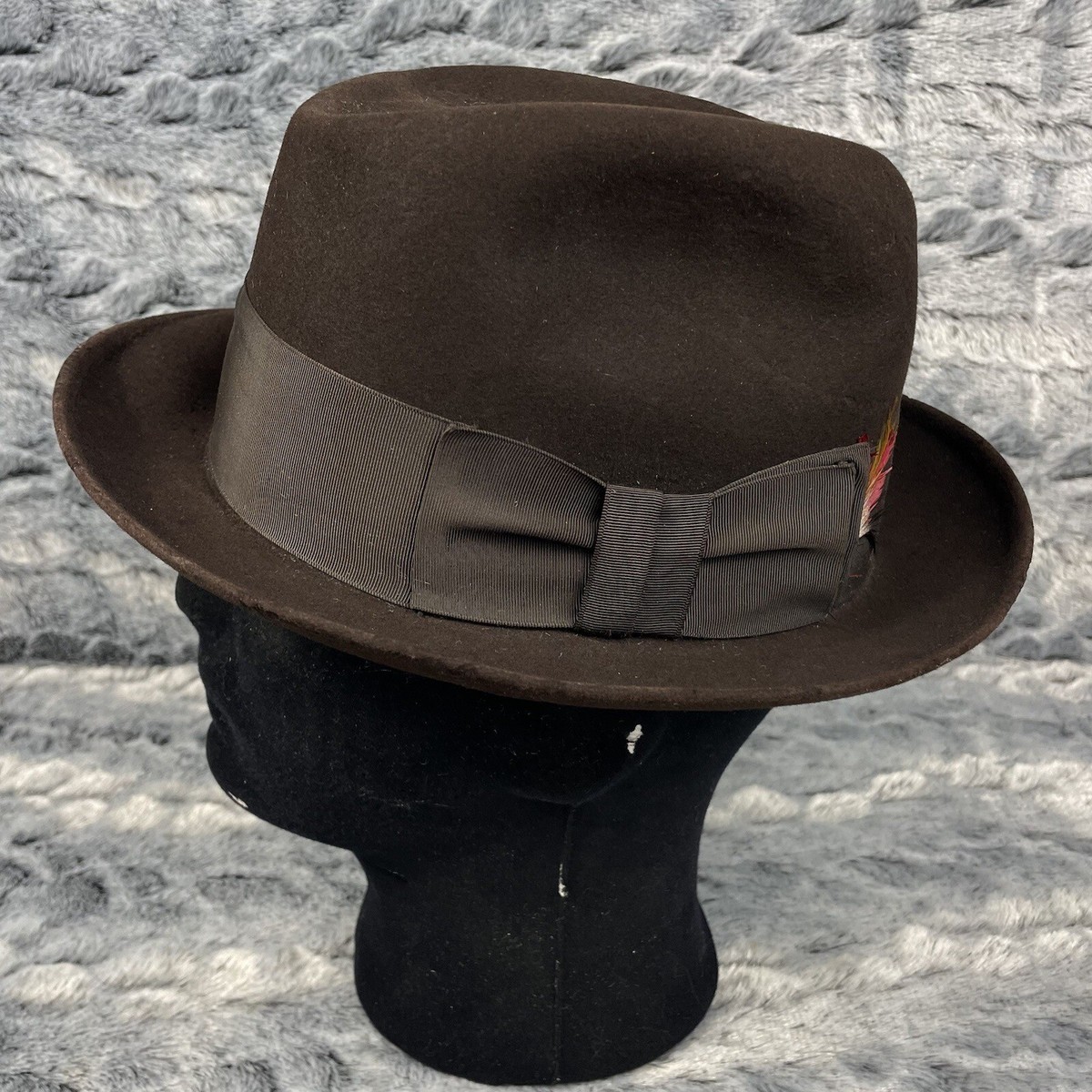 Vtg Dobbs Fifth Avenue New York Hat Guild Edge Hughs Hatcher