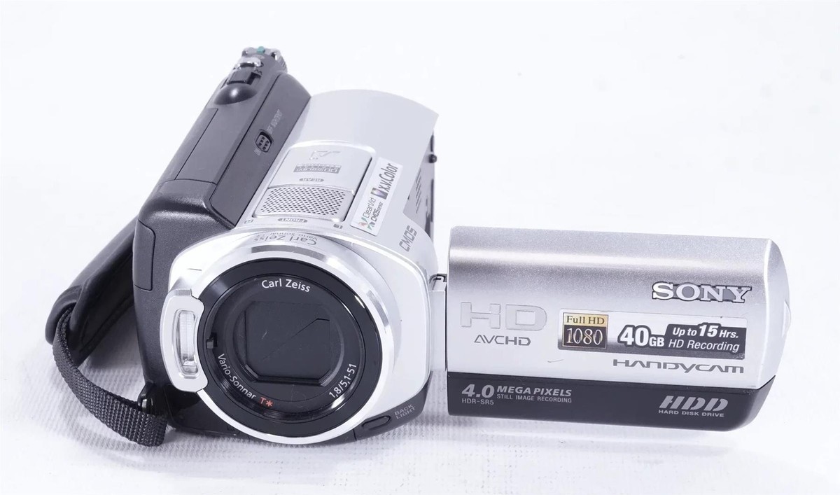 Sony HDR-SR5 HD 1080i 40GB HDD Handycam Silver Camcorder Sony HDR-SR5 HD 1080i 40GB HDD Handycam Silver Camcorder