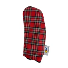 Sunfish Scottish Tartan plaid hybrid golf headcover- Red