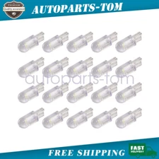 20x Super White T10 168 W5W 2825 LED License Plate Interior Light Bulb 6000K US