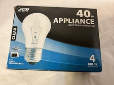 FEIT ELECTRIC 40A15/CL-130V FEIT 40 WATT CLEAR APPLIANCE BULB Pack Of 4