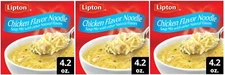 Lipton Soup Secrets Chicken Flavor Noodle Mix, 4.2 oz (3 Boxes)
