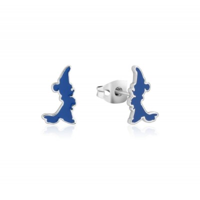 Disney Fantasia Zauberlehrling Mickey Emaille Silhouette Ohrstecker