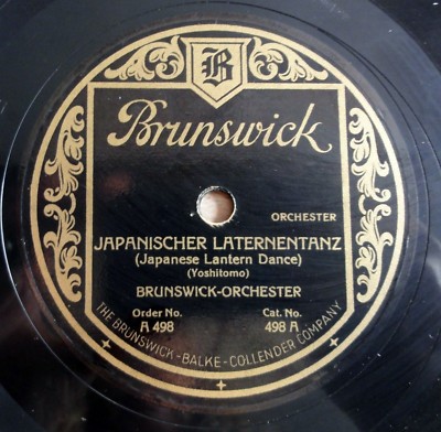 Brunswick-Orchester - Japan. Laternentanz - Marionetten Brautzug - 10'' 78 RPM