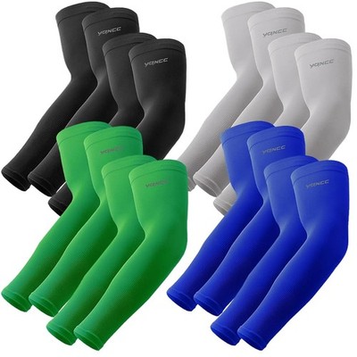 Arm Sleeves for Men Women, UV Sun Protection - 4 Pairs