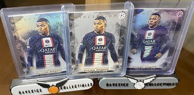 Kylian Mbappe 2022-23 Topps Inception UEFA Champions League /150 PSG 3 Karten Lot