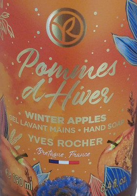 Yves Rocher WINTER APPLES Scented Holiday Liquid Hand Soap Pump 6.7 fl oz NOS