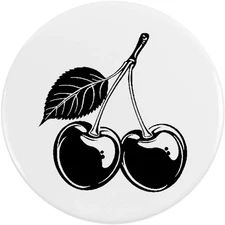 'Two Cherries' Button Pin Badges (BB049819)