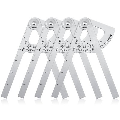Moxweyeni 4 Pack Pipe Caliper Measuring Tool 7 Inch Stainless Steel Pocket... 
