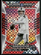 2022 Panini Rookies & Stars #AI-13 Derek Carr Airborne Red Plaid