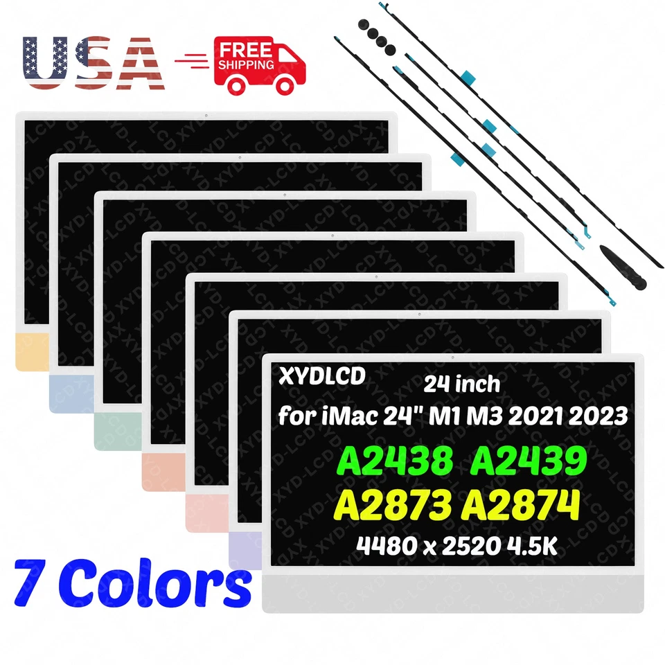 XYDLCD OEM New for Apple iMac 24" A2438 A2439 A2873 A2874 LCD Screen Display LG204A-215