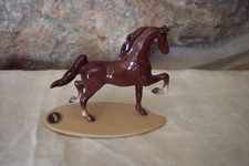 vintage renaker miniature bone china brown horse