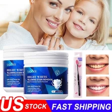 Teeth Whitening Powder Tea Coffee Smoking Stain Remover Tooth Deep Cleaning US