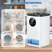 Dehumidifier for Home High Efficient Ultra Quiet 24H Timer Touch Control