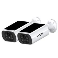 ARCCTV 2Pack Wireless 4MP Solar Security Camera,Color Night Vision & 2-Way Audio