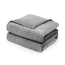 Wemore Minky Dot Weighted Blanket for Adults Queen Size 15 lbs, Sof... Fast Ship