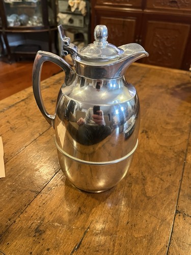 Vintage AEFI Western Germany Glass Coffee Pot Jug Carafe 1 Liter 1L MCM - Picture 4 of 12