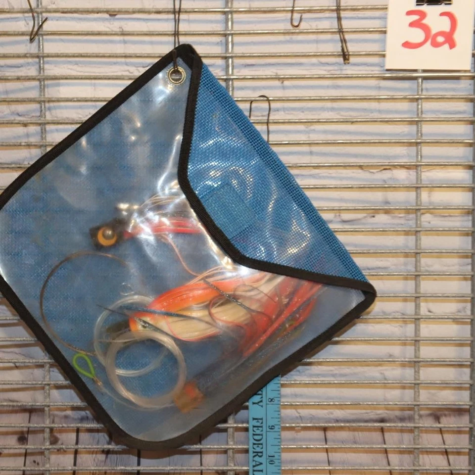 Lote de 3 señuelos de pesca aparejados con cabeza roma 8" atún Big Game Billfish #32 Foto 4 de 4