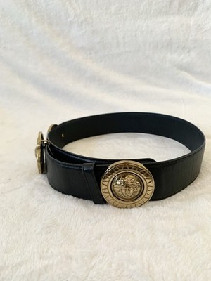 Vintage Gianni Versace Medusa Leather Belt Size 70/28 | eBay