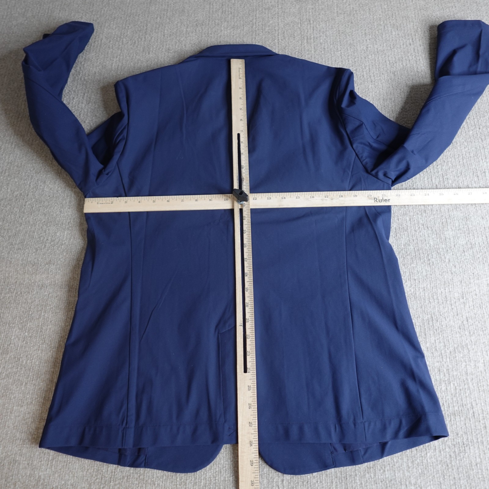 Fabletics Mens Blazer Large Blue 2 Button Perform… - image 6