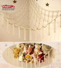 Stuffed Animal Storage Hammock or Net Corner - Large Toy Hammock Net for Stuffed
