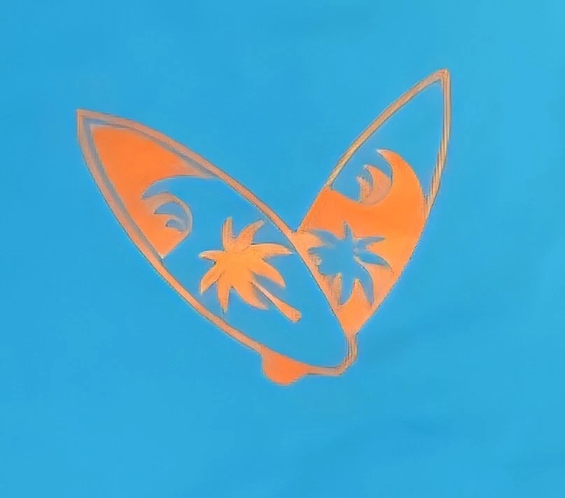 Coral & Reef Kids Size 7  Black And Blue Beachwear. - Image 3 of 4