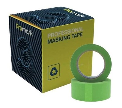 PROMASK 3 Grün 24mm Auto Abdeckband Sprühlackierung Profi 80C Low Bake