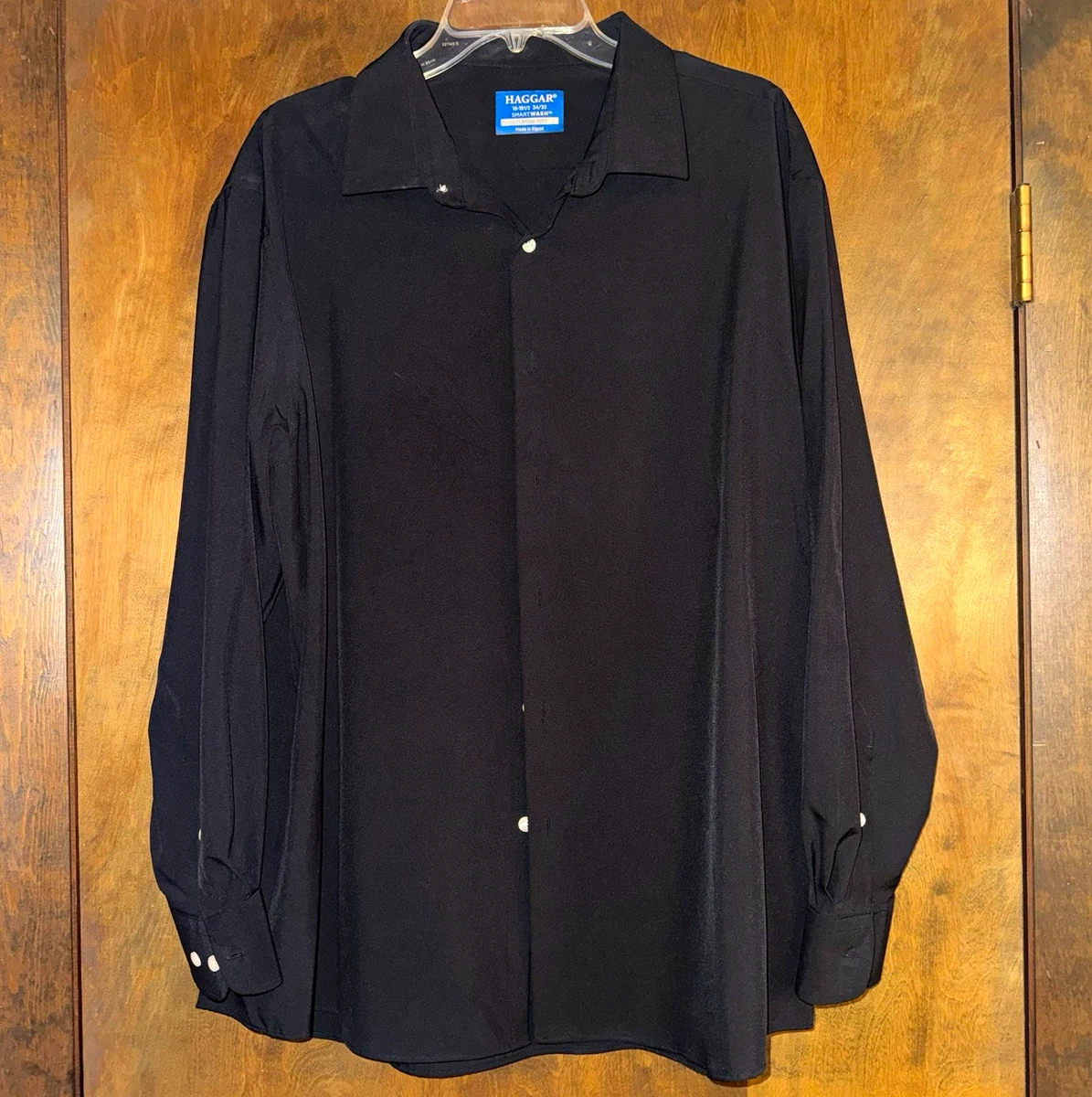 Black Long Sleeve Classic Dress Shirts for Men for sale