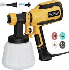 Paint-Sprayer, 700W HVLP Spray Gun with Cleaning & Blowing Joints, for Furniture