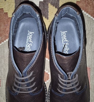?New! Josef Seibel Earl 04 Men\'s 9.5 US 43 EU Chukka Leather Boots Brown/Navy ?New! Josef Seibel Earl 04 Men main image 3