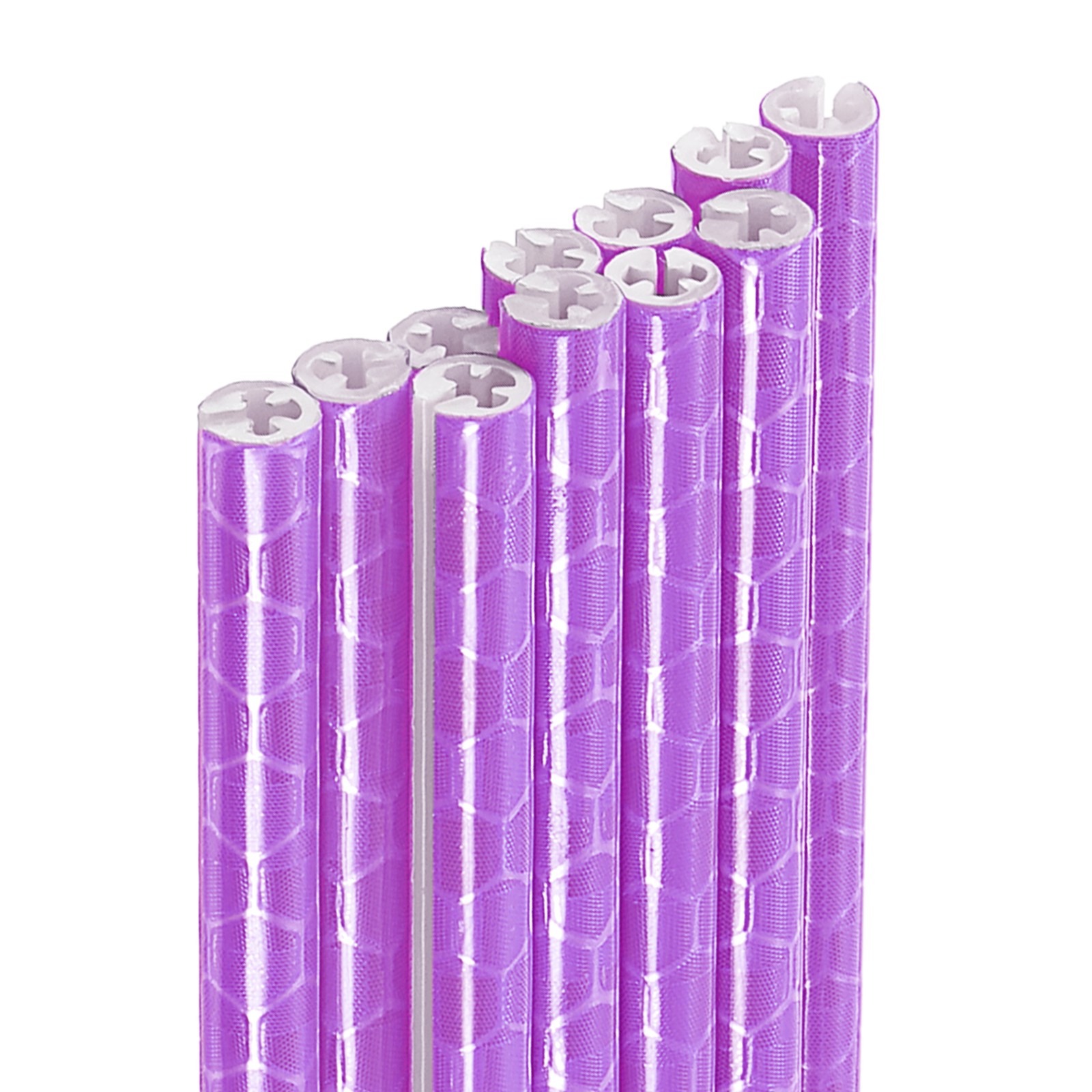72pcs Bike Reflective Spoke Skins 0.2" Spoke Reflectors Wraps Wheel Purple