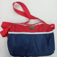 Macaw Crossbody Bag Red & Navy Lightweight Nylon Official