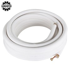 50 Feet Pipe 3/8"-5/8" Dia. Install Kit White For Mini Split Heat Pump Systems