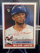 2025 Topps Heritage Rookie Autographs Leo Jimenez Red Ink /76 