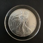 1997 US 1 oz Fine Silver American Eagle - In Coin Holder!