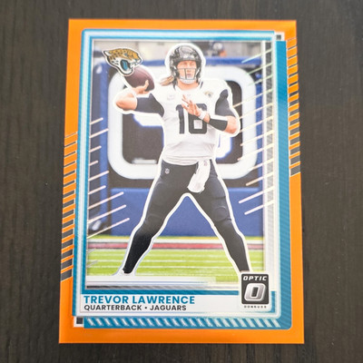 Panini 2025 Donruss Optic Trevor Lawrence Jaguars Orange Prizm #146 /299